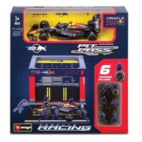 Bburago 1/43 2024 Red Bull Pit Pass Competition F-1 Play Set - Verstappen #1