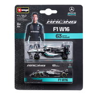 Bburago 1/64 2025 Mercedes AMG W16 w/Collector Box #63 George Russell
