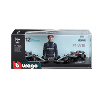 Bburago 1/64 2025 Mercedes AMG W16 - Russell #63 Twin Pack in Showcase