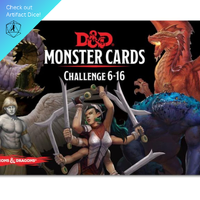Dungeons & Dragons Spellbook Cards Monster Deck 6-16 (74 cards)