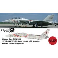 Calibre Wings 1/72 F-14A VF-102 BuNo 159466 USS America Diecast Aircraft
