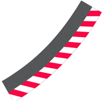 Carrera Outside Shoulder Banked Curve 3/30 (8pcs) (To Suit Evo/132/124)