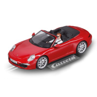 Carrera Evolution Porsche 911 S Cabriolet Red Slot Car