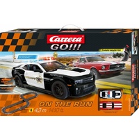 Carrera GO On The Run Slot Car-Mustang and Camaro