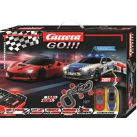 Carrera GO!!! 1/43 High Speed Persuit Set with 4.9m Track Slot Car Set