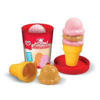 Casdon Streets Play Ice Cream Tub Strawberry & Caramel Pretend Play Toy 31850