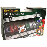 Pro Poker 11.5g 300pc Set in Aluminium Attache Case