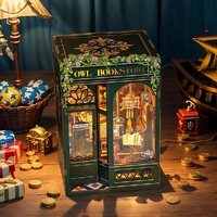 CuteBee Owl Bookstore DIY Booknook Kit