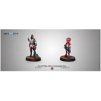 Corvus Belli Infinity: Nomads: Zoe & Pi-Well, Special Clockmakers Team (Engineer & Remote)
