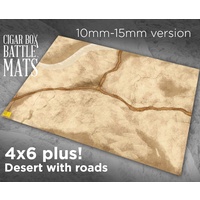Cigar Box Desert with Roads (15mm) 4x6 Battle Mat