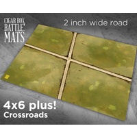Cigar Box Crossroads (2 inch road) 4x6 Battle Mat