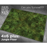 Cigar Box Jungle Floor 4x6 Battle Mat