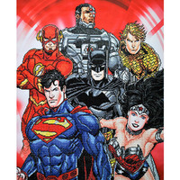Diamond Dotz Six Stacked Superheroes (DDDC.1002) 61 x 77cm Warner Bros DC Comics