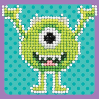 Diamond Dotz Camelot Dotz Kit Mike Wazowski Fun, 10 x 10cm