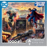 Ceaco 1000pc Thomas Kinkade DC Justice League Superman Man of Steel Jigsaw Puzzle