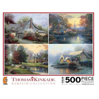 Kinkade 4-in-1 Assorted Design Puzzles