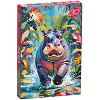 Cherry Pazzi Happy Hippo 500pc Jigsaw Puzzle