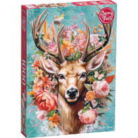 Cherry Pazzi Flower Deer 1000pc Jigsaw Puzzle