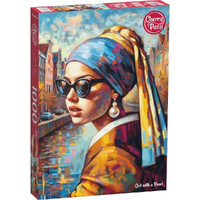 Cherry Pazzi Girl with a Pearl 1000pc Jigsaw Puzzle
