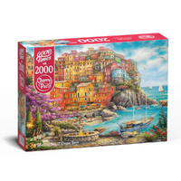 Cherry Pazzi A Beautiful Day at Cinque Terre 2000pc Jigsaw Puzzle