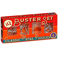 IQ Buster Set of 4 Metal Puzzles