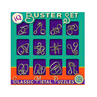 IQ Buster Set of 12 Metal Puzzles
