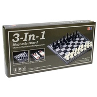 Chess/ Checkers 3-in-1 Magnetic Board CHS001783