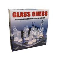 Chess Set, Glass, 35x35cm 