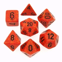 Chessex 25303 Speckled Fire 7-Die Set