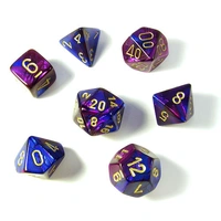 Chessex 26428 Gemini Blue-purple w/gold 7-Die Set