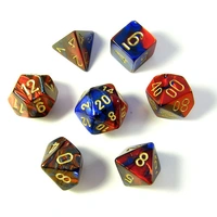 Chessex 26429 Gemini Blue-red w/gold 7-Die Set