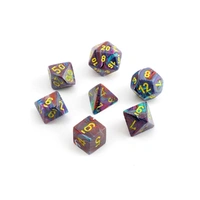 Chessex 27450 Festive Mosaic/Yellow Set 7