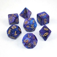 Chessex 27497 Lustrous Purple/gold 7-Die Set