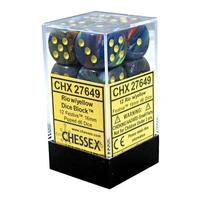 Chessex 27649 Festive Rio/Yellow 16mm Brick 12
