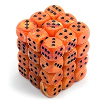 Chessex 27833 Vortex 12mm d6 Orange/black