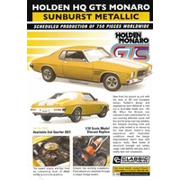 Classic Carlectables 1/18 Holden HQ GTS Monaro Sunburst Metallic