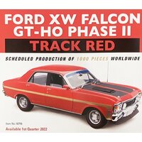Classic Carlectables 1/18 Ford XW Falcon GT-HO Phase II - Track Red Diecast Car