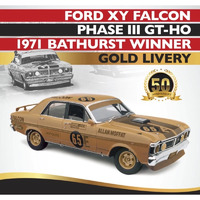 Classic Carlectables 18766 1/18 Ford XY Falcon Phase III GT-HO 1971 Bathurst Winner Gold Livery