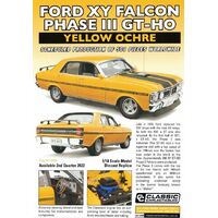 Classic Carlectables 19769 1/18 Ford XY Falcon Phase III GT-HO - Yellow Ochre