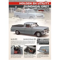 Classic Carlectables 1/18 Holden EH UTE Gundagai Grey Diecast Car