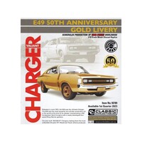 Classic Carlectables 1/18 Valiant Charger E49 50th Anniversary Gold Livery Diecast Car