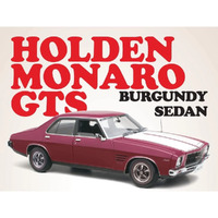 Classic Carlectables 1/18 Holden HQ Monaro GTS - Burgundy Sedan Diecast Car 18791