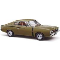Classic Carlectables 1/18 E38 R/T Charger Citron Gold Metallic 'Big Tank' Diecast Model Car