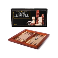 Chess, Checkers & Backgammon 3-in-1 16"