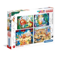 Clementoni 20+60+100+180pc Supercolor Once Upon A Time Jigsaw Puzzle