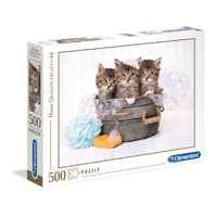Clementoni 500pc Kittens And Soap Jigsaw Puzzle