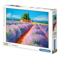 Clementoni 500pc Lavender Scent Jigsaw Puzzle