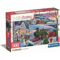 Clementoni Christmas Train Classics Collection 500pc Jigsaw Puzzle