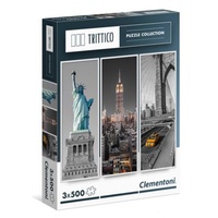 Clementoni 3x500pc Trittico New York Jigsaw Puzzle