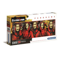 Clementoni 1000pcs Netflix Money Heist (La Casa De Papel) Panorama Jigsaw Puzzle 